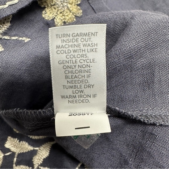 PUREJILL Linen Embroidered Sleeveless Maxi Dress size XL - Picture 11 of 14